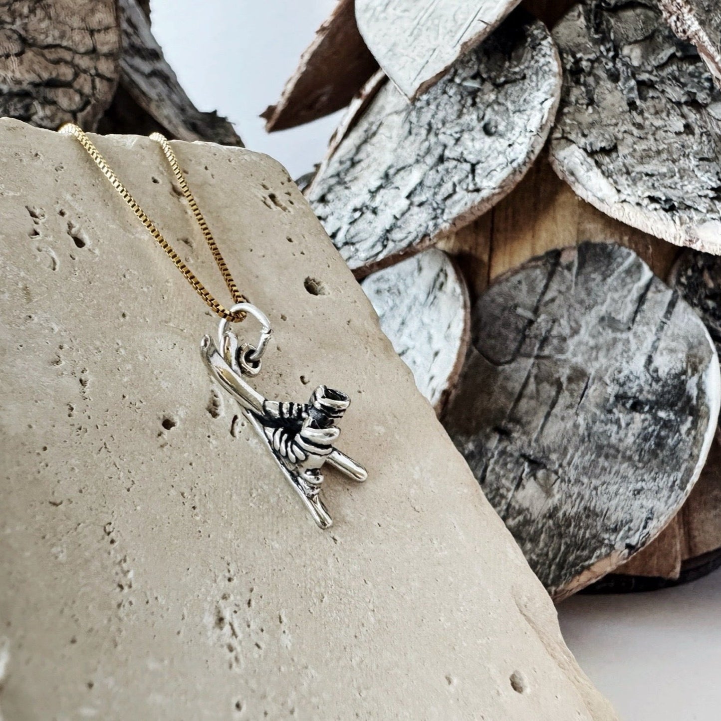 Skis Necklace